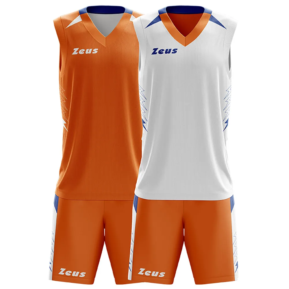 Set echipament baschet Zeus Jam, Portocaliu / Alb - imagine 1