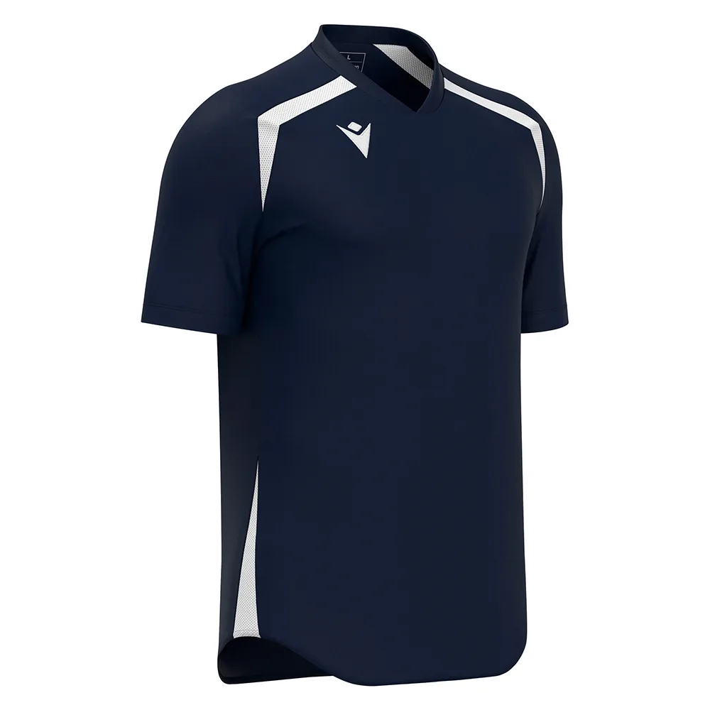 Tricou sport Macron Wyrm, Bleumarin / Alb - imagine 1