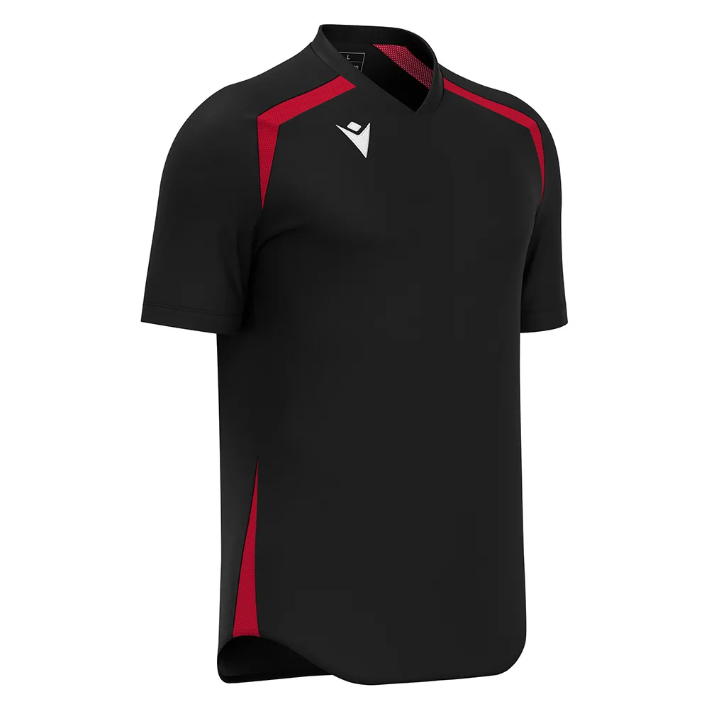 Tricou sport Macron Wyrm, Negru / Rosu - imagine 1