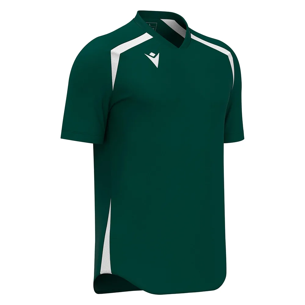 Tricou sport Macron Wyrm, Verde Sticla / Alb - imagine 1