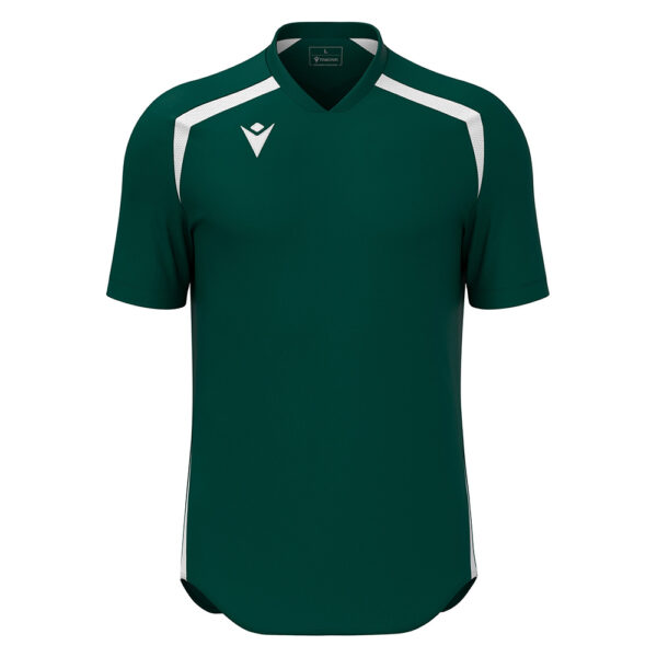Tricou sport Macron Wyrm, Verde Sticla / Alb - imagine 2