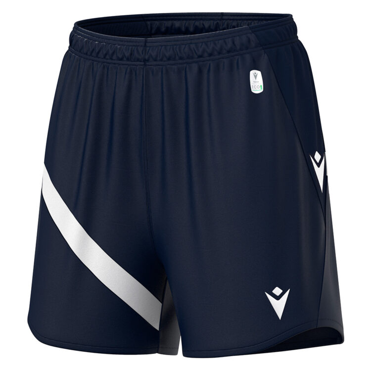 Pantaloni scurti sport dama Macron Banshee eco, Bleumarin / Alb
