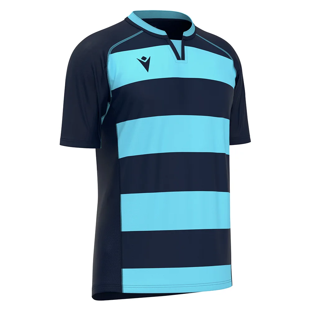 Tricou rugby Macron Alabaster, Bleumarin / Albastru Sky - imagine 1
