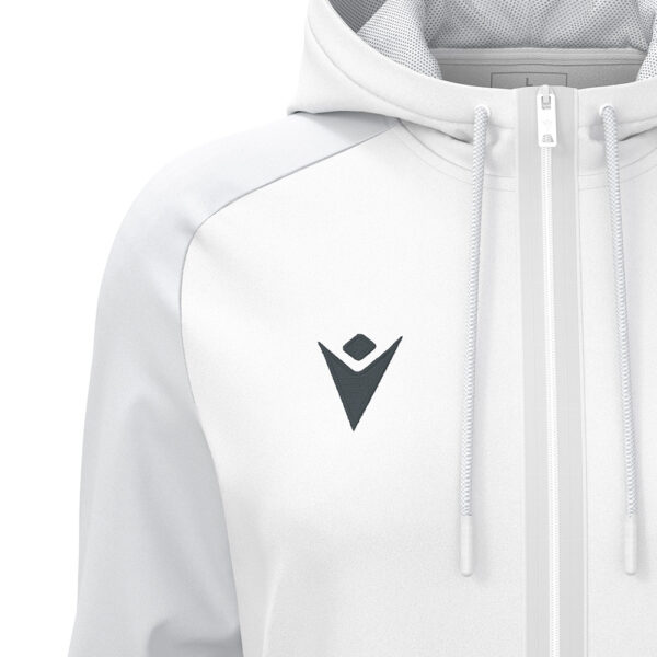 Bluza trening dama Macron Atlas, Alb / Gri - imagine 5