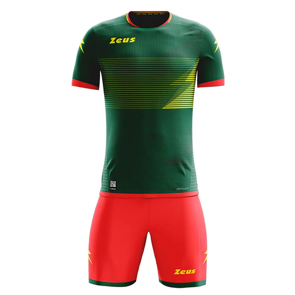 Set echipament fotbal Zeus Mundial, Verde / Rosu - imagine 1