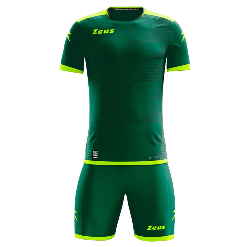 Set echipament fotbal Zeus Mundial, Verde / Galben Fluo - imagine 1