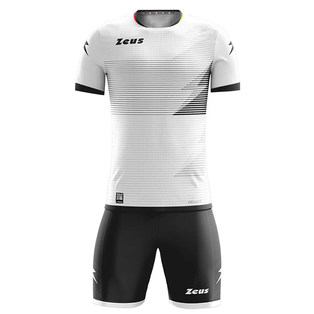 Set echipament fotbal Zeus Mundial, Alb / Negru - imagine 1