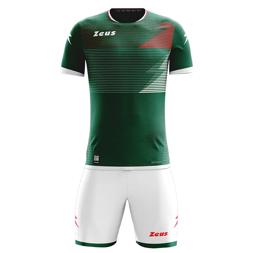 Set echipament fotbal Zeus Mundial, Verde / Alb - imagine 1