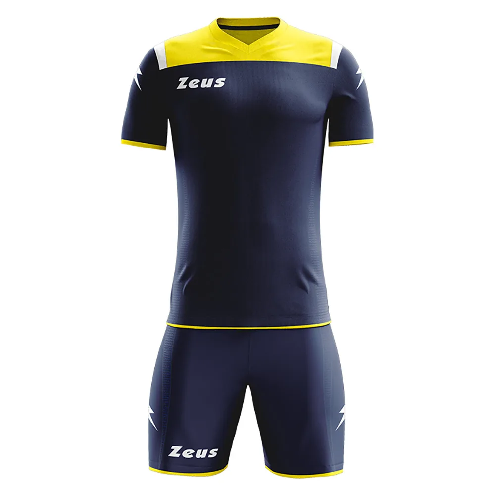 Set echipament fotbal Zeus Vesuvio, Bleumarin / Galben - imagine 1