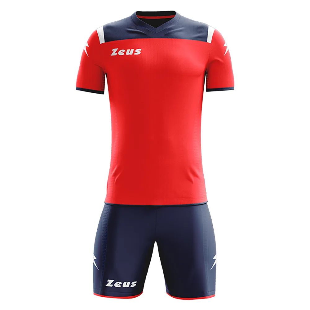 Set echipament fotbal Zeus Vesuvio, Bleumarin / Rosu - imagine 1