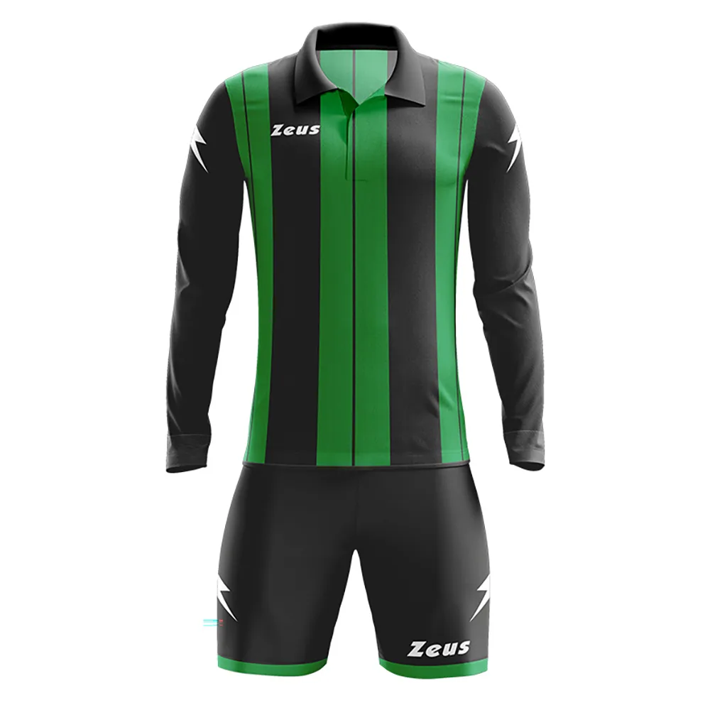 Set echipament fotbal Zeus Pitagora, Negru / Verde - imagine 1