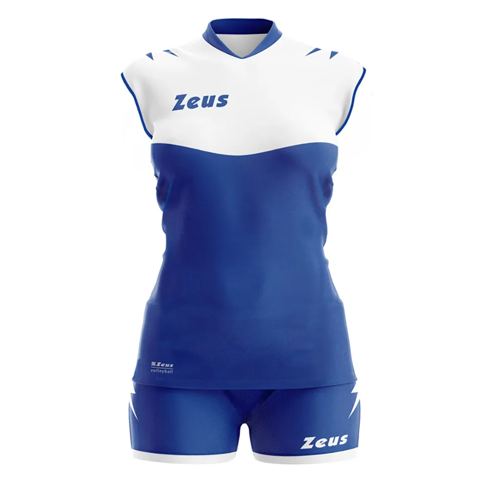 Set echipament volei dama Zeus Sara, Electric Royal / Alb - imagine 1