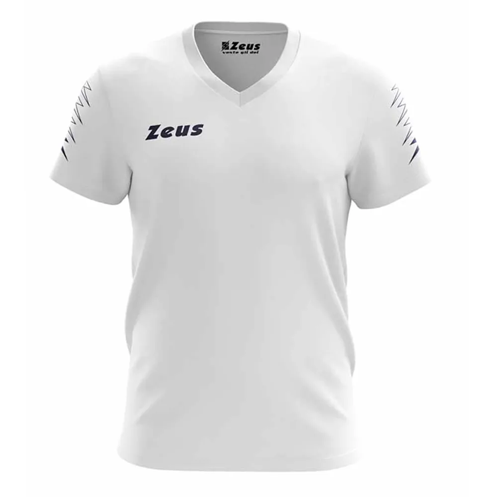 Tricou antrenament Zeus Plinio, Alb / Bleumarin - imagine 1