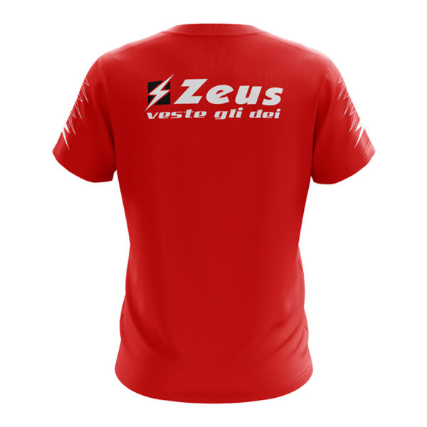 Tricou antrenament Zeus Plinio, Rosu / Alb - imagine 2