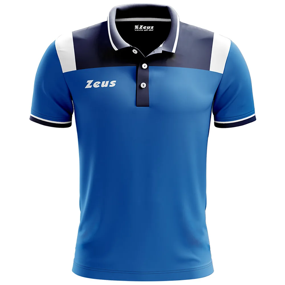 Tricou polo Zeus Vesuvio, Bleumarin / Albastru Royal - imagine 1