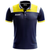 Tricou polo Zeus Vesuvio, Bleumarin / Galben