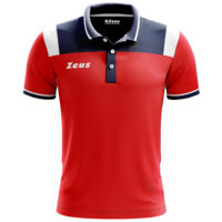 Tricou polo Zeus Vesuvio, Bleumarin / Rosu