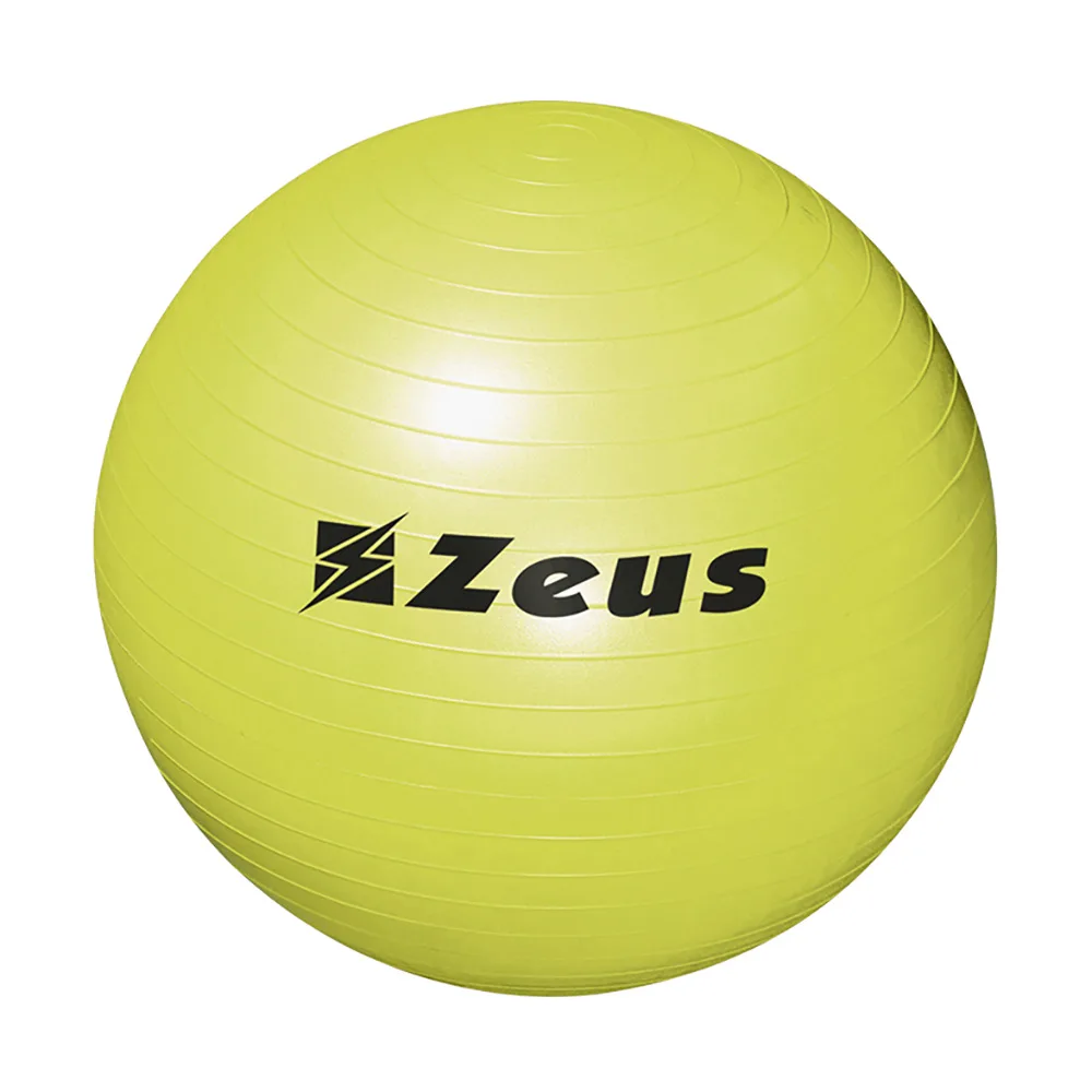 Minge fitness 75 cm Zeus, Galben Fluo - imagine 1