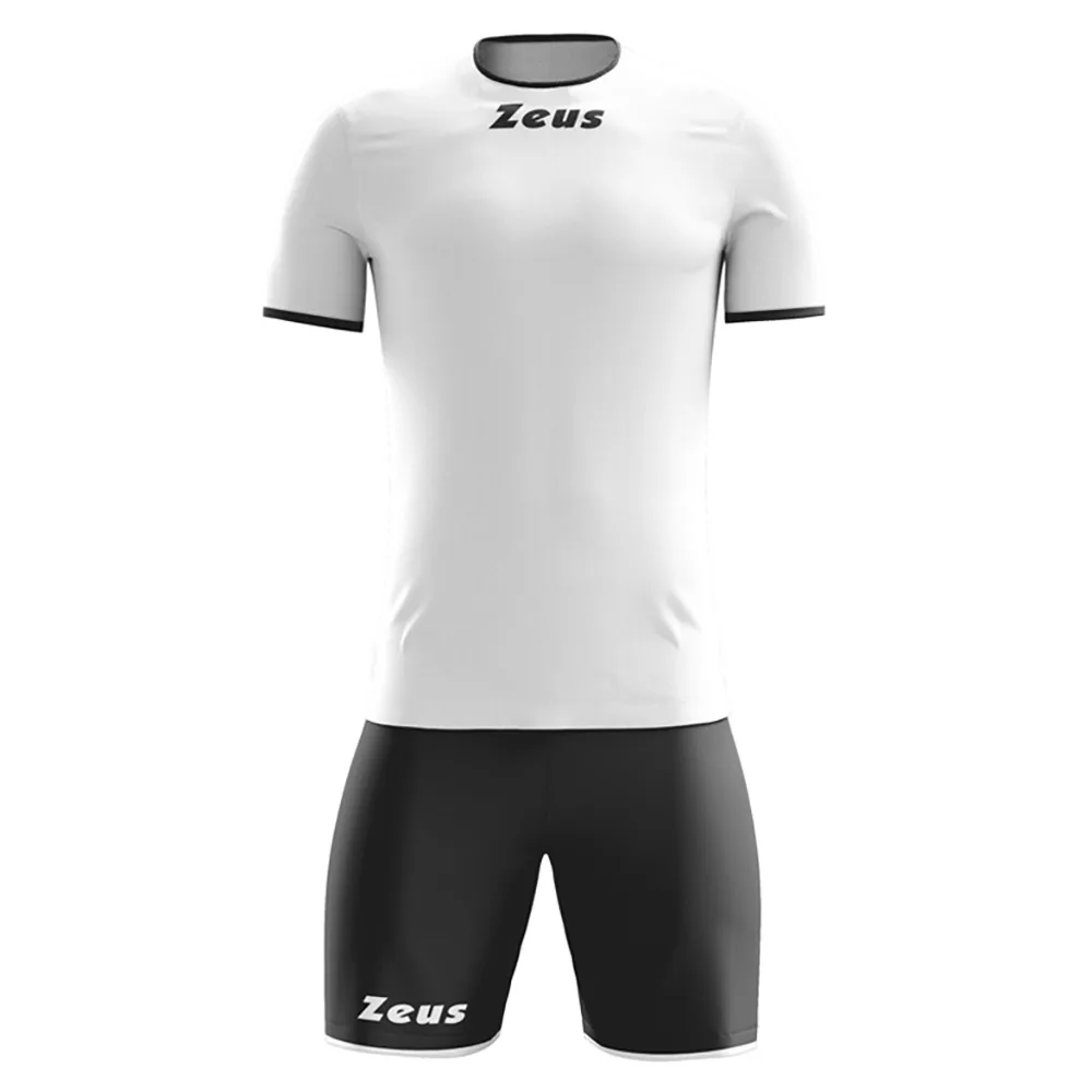Set echipament fotbal Zeus Sticker, Alb / Negru - imagine 1