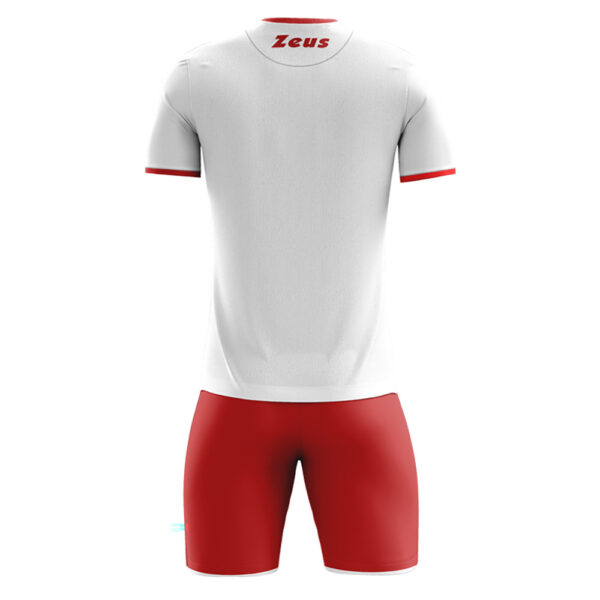 Set echipament fotbal Zeus Sticker, Alb / Rosu - imagine 2