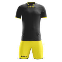 Set echipament fotbal Zeus Sticker, Galben / Negru