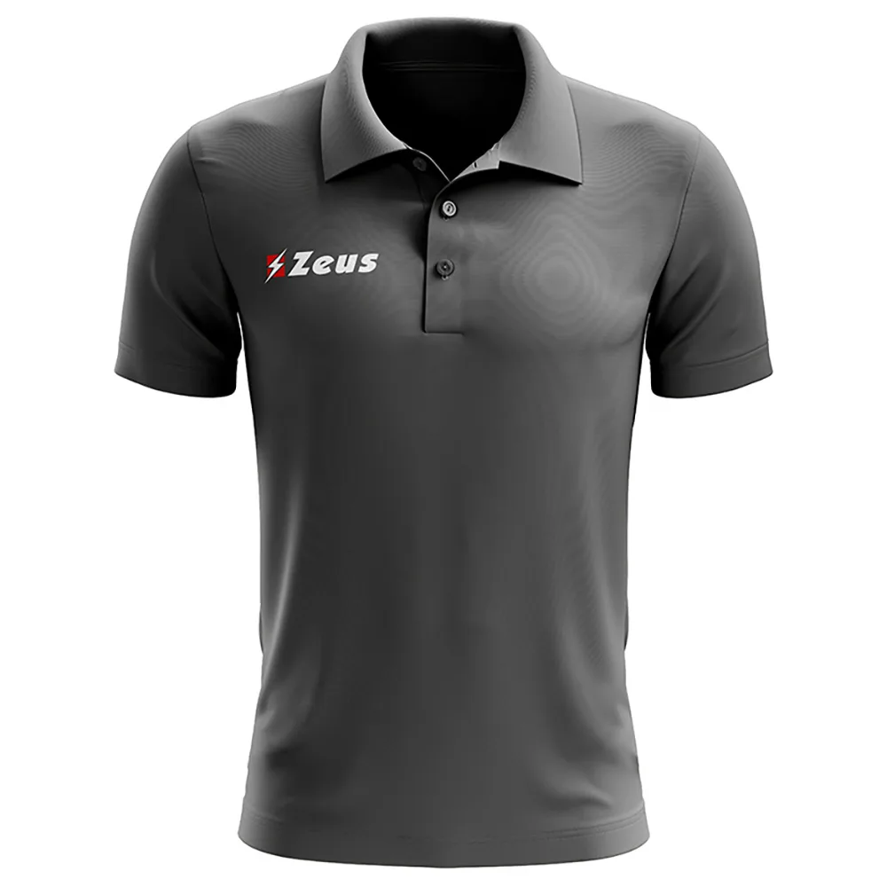 Tricou polo Zeus Promo, Gri inchis - imagine 1