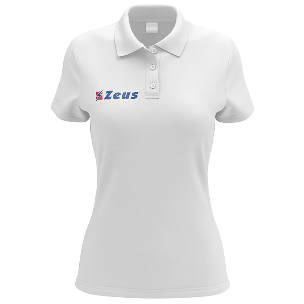 Tricou polo dama Zeus Promo, Alb - imagine 1
