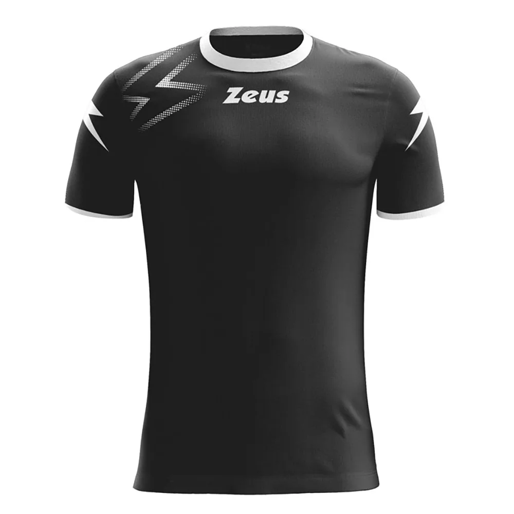 Tricou sport Zeus Mida, Negru / Alb - imagine 1