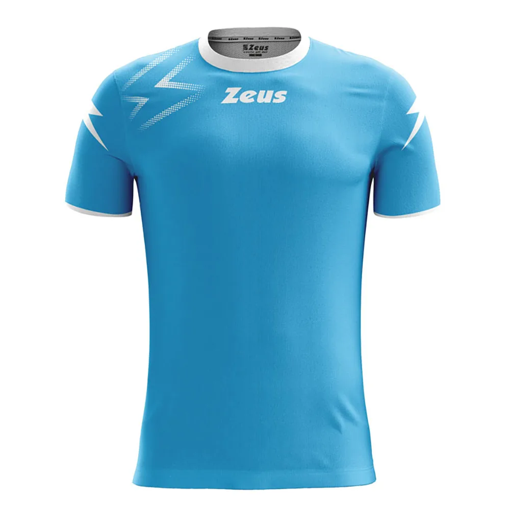Tricou sport Zeus Mida, Turcoaz / Alb - imagine 1