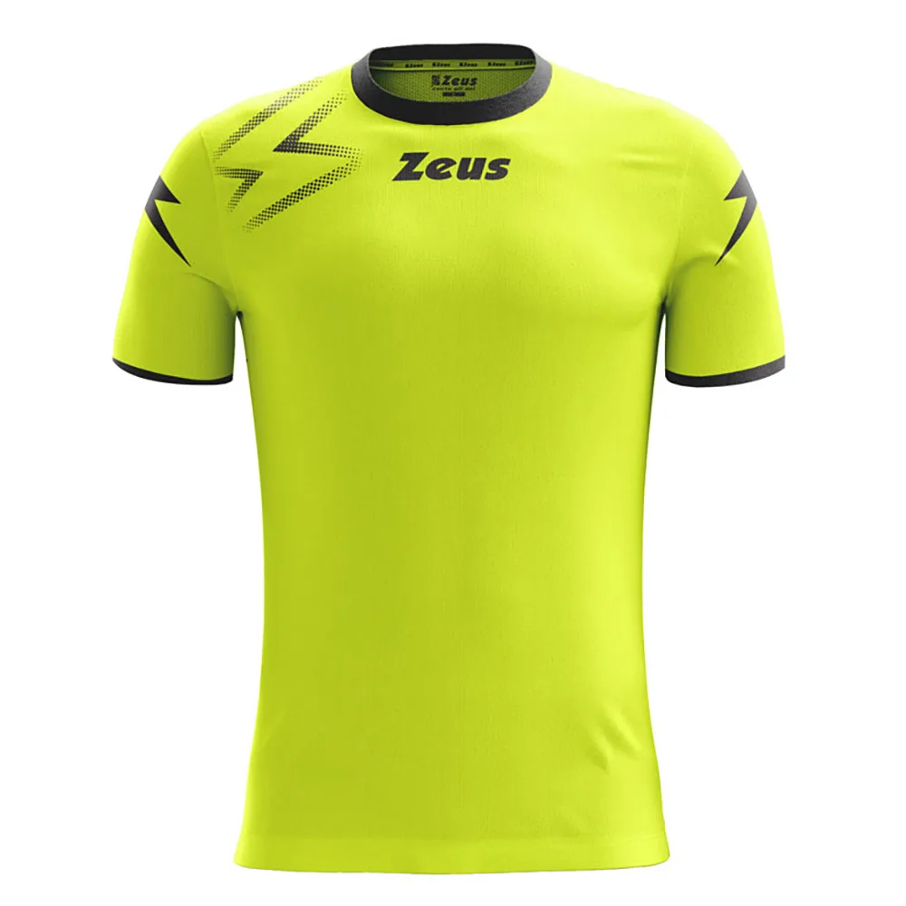 Tricou sport Zeus Mida, Galben Fluo / Negru - imagine 1