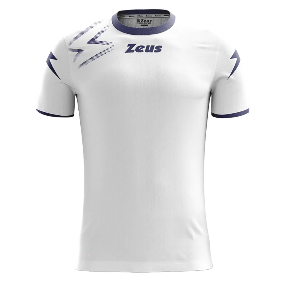 Tricou sport Zeus Mida, Alb / Bleumarin - imagine 1