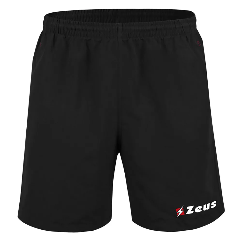 Bermuda microfibra Zeus City, Negru - imagine 1
