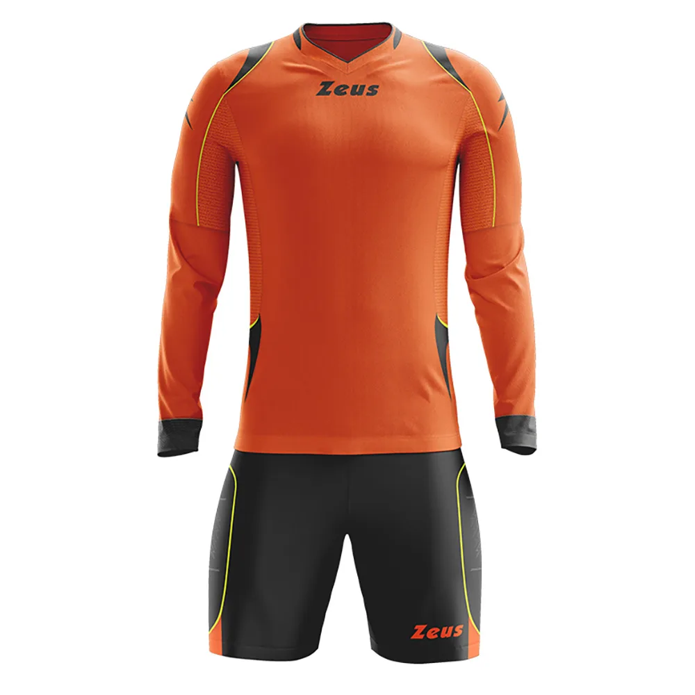 Set echipament portar fotbal Zeus Paros, Portocaliu Fluo / Negru - imagine 1