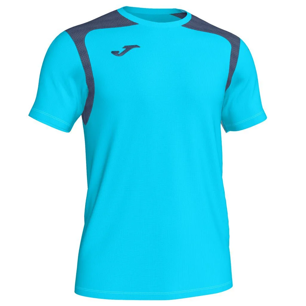 Tricou Joma Champion V, Turcoaz Fluo / Bleumarin - imagine 1