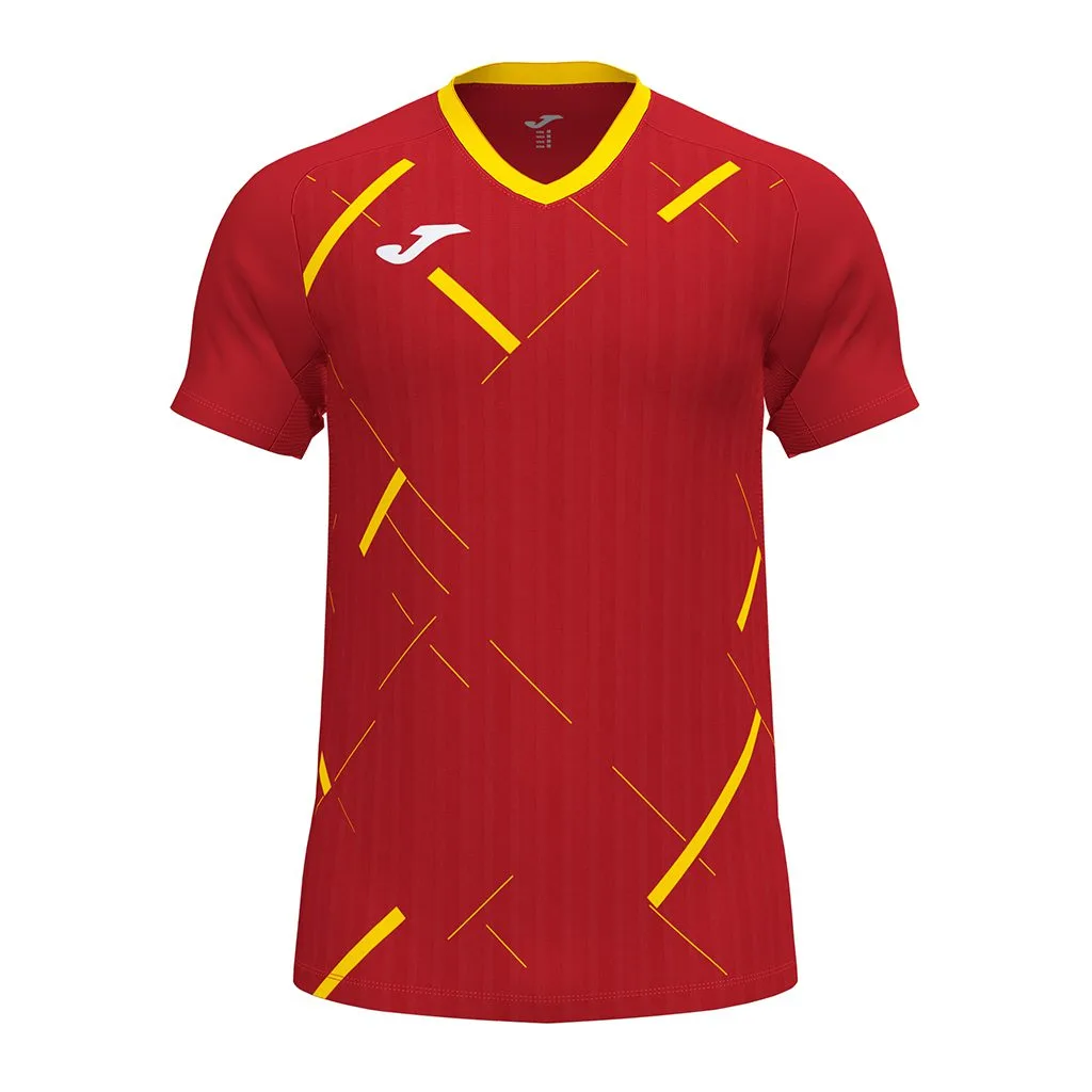 Tricou sport Joma Tiger III, Rosu / Galben - imagine 1
