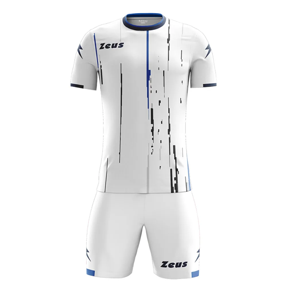 Set echipament fotbal Zeus Bolt White, Albastru Royal / Bleumarin - imagine 1