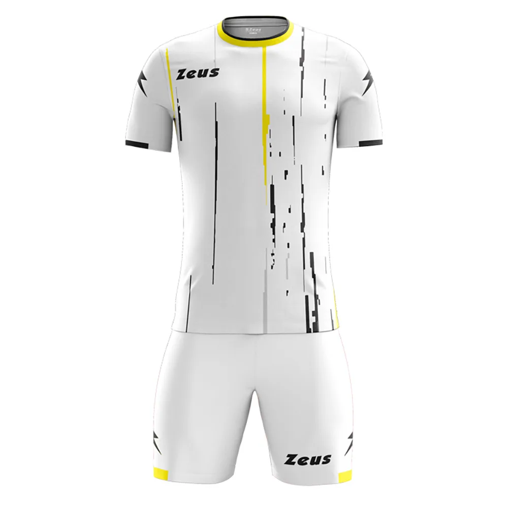 Set echipament fotbal Zeus Bolt White, Galben / Negru - imagine 1