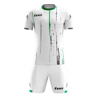 Set echipament fotbal Zeus Bolt White, Verde / Negru