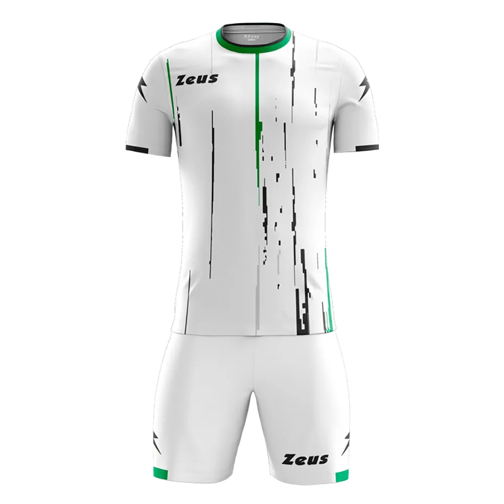 Set echipament fotbal Zeus Bolt White, Verde / Negru - imagine 1