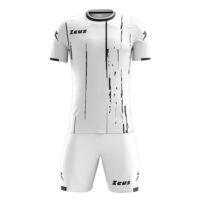 Set echipament fotbal Zeus Bolt White, Alb / Negru