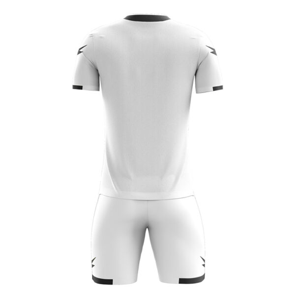 Set echipament fotbal Zeus Bolt White, Alb / Negru - imagine 2