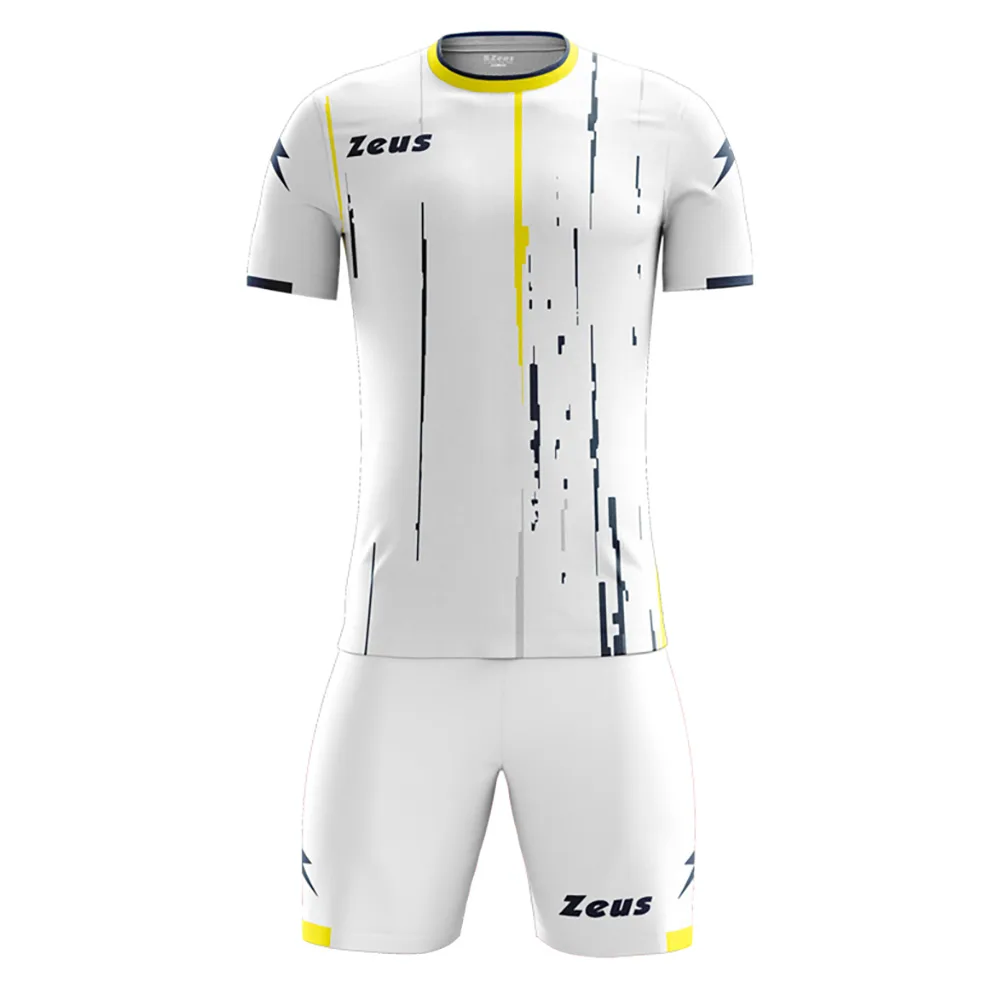 Set echipament fotbal Zeus Bolt White, Galben / Bleumarin - imagine 1