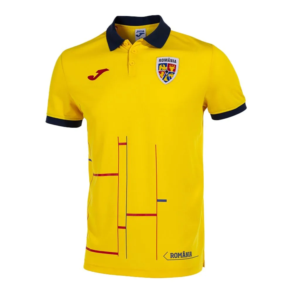 Tricou polo oficial FRF Nationala Romaniei, Galben - prezentare - imagine 1