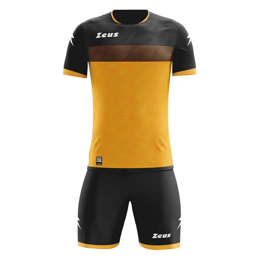 Set echipament fotbal Zeus Icon, Galben Chihlimbar / Negru - imagine 1