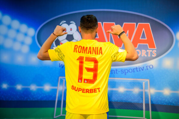 Tricou Oficial Echipa Națională de Minifotbal a României - 2025 - Galben - imagine 5