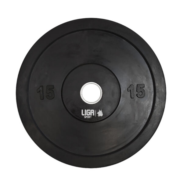 BUM.PLATE-15kg-jpg.webp Disc bumper haltere olimpice 15 kg Ligasport (Ø 50 mm) - imagine 1