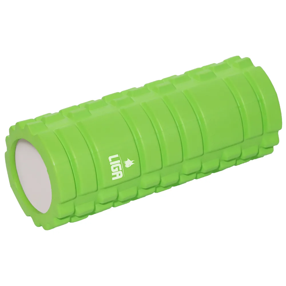 Rola masaj Ligasport, Verde (33 cm) - imagine 1