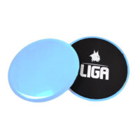 Set 2 discuri de alunecare fitness Ligasport, Albastru sky