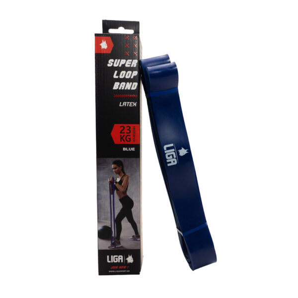 Heavy duty latex band Ligasport, Albastru (23 kg) - imagine 1