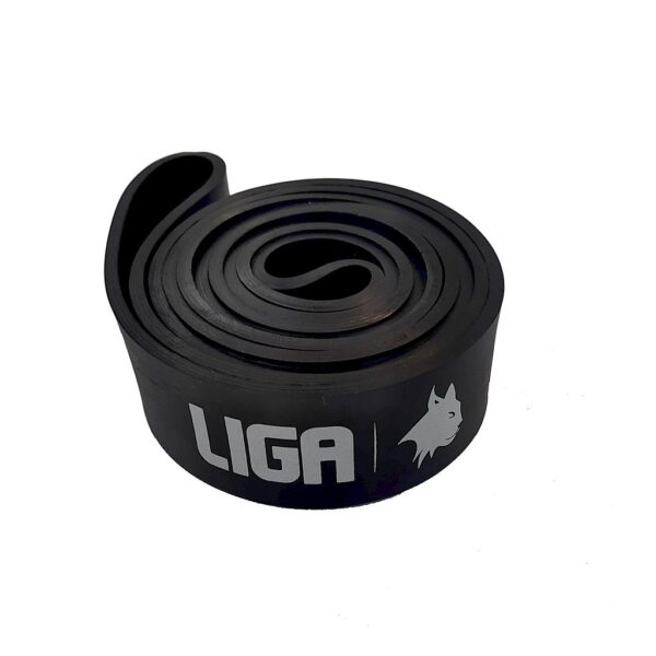 Heavy duty TPE band Ligasport, Negru (45 kg) - imagine 2